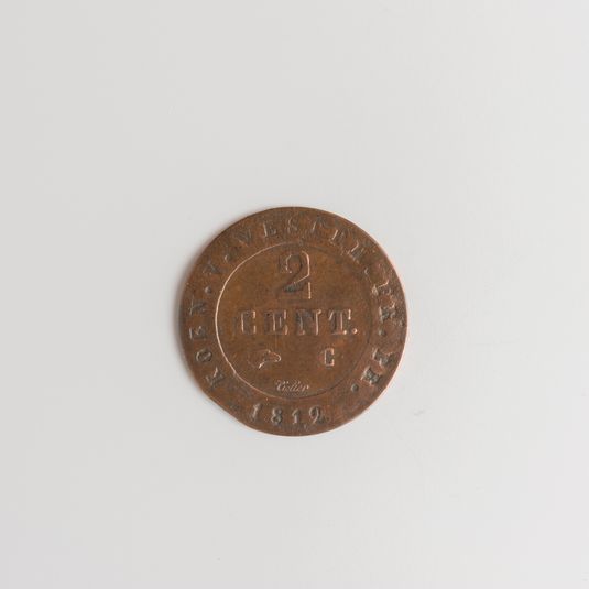2 centimes de franc du royaume de Westphalie, 1812