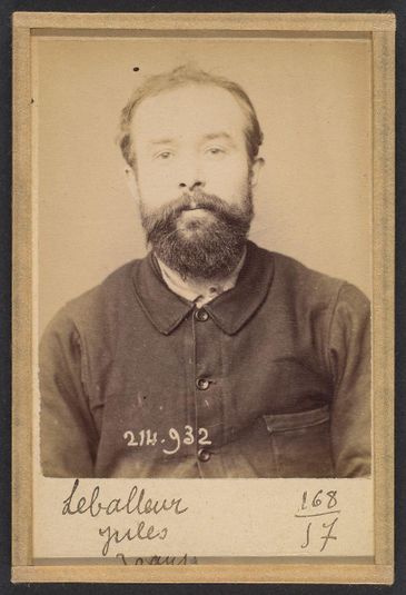 Leballeur. Jules, Léon. 29 (ou 30) ans, né à Rouissé Jassée (Sarthe). Cordonnier. Anarchiste. 1/3/94.