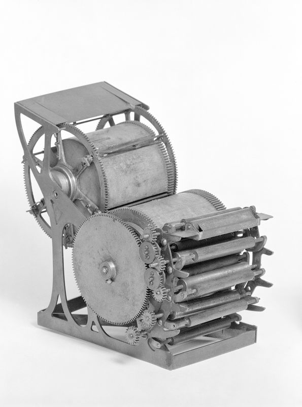 Patent Model of a Multicolor Rotary Printing Press