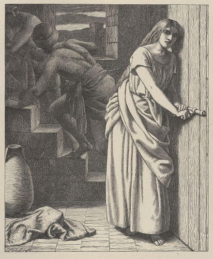 Rahab and the Spies (Dalziels' Bible Gallery)