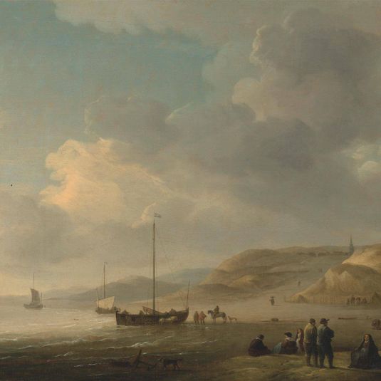 The Coast near Scheveningen with Fishing Pinks on the Shore