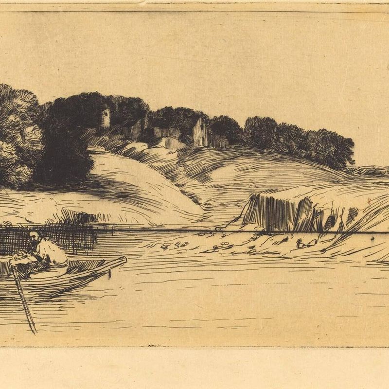Landscape with Boat, 1st plate  (Le paysage au bateau)