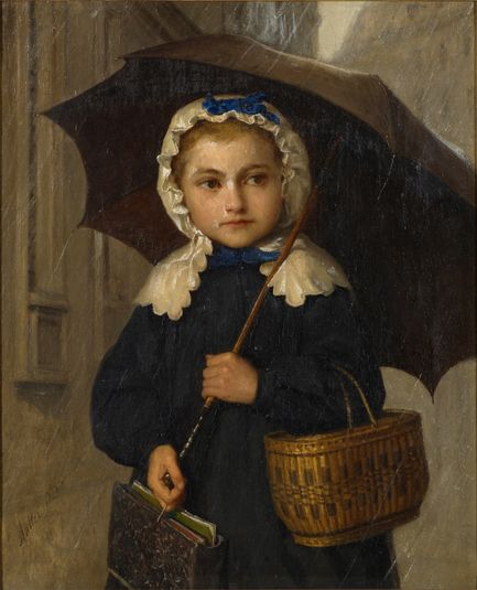 Louise Anker With Umbrella