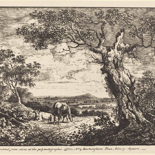 Landscape with Two Cows