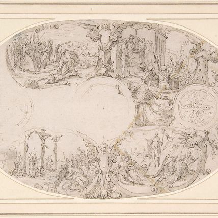 Design for a Silver Vessel with Scenes from the Passion of Christ