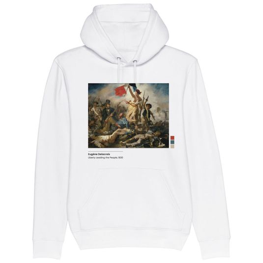 Liberty Leading the People, Delacroix, Unisex Pullover Hoodie Smartify