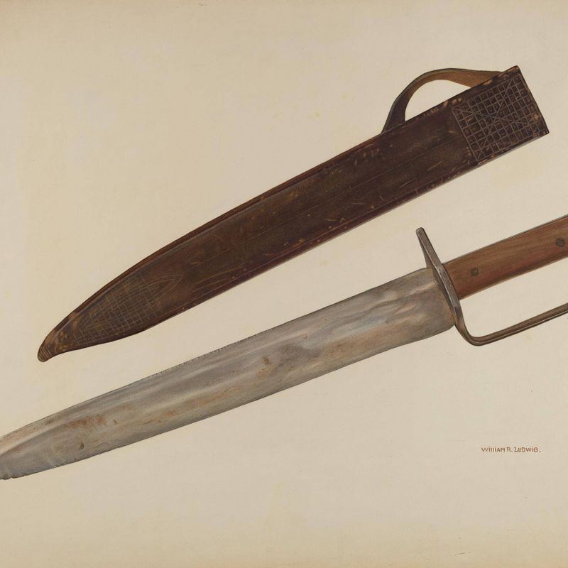 Trench Knife and Sheath