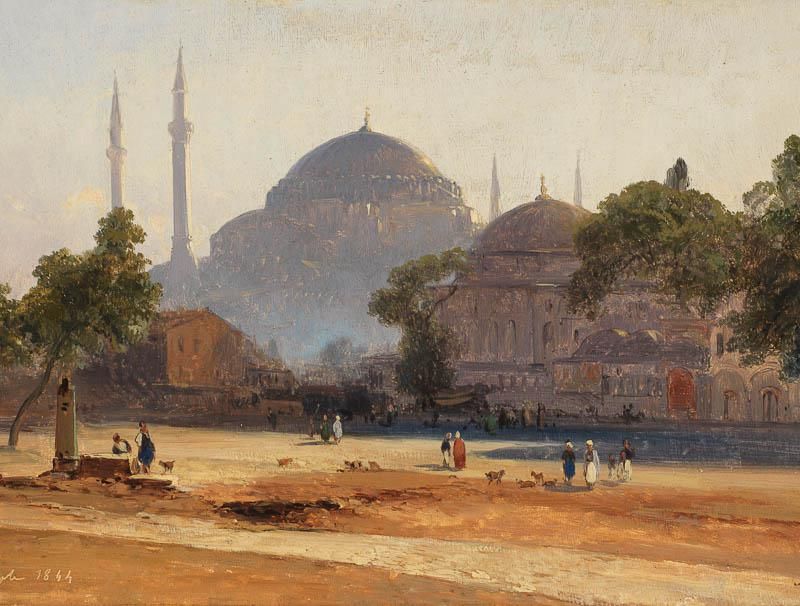 Constantinople with Hagia Sophia