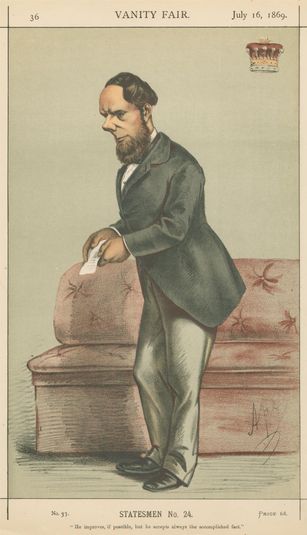 Politicians - Vanity Fair. 'He improves if possible, but he accepts always the accomplised fact.' Earl Kimberly. 16 July 1869