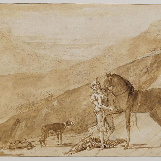 Landscape with a Horse Held by a Page