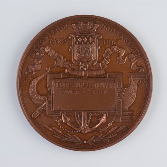 Premier prix décerné aux régates internationales de voile lors de l'exposition universelle de Paris de 1867