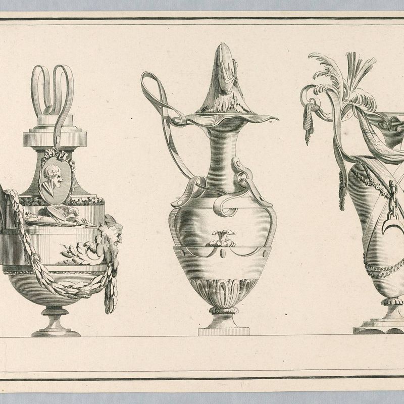 Plate from the IVe Cahier de Vases Boettes de Pendules Tombeaux &c.