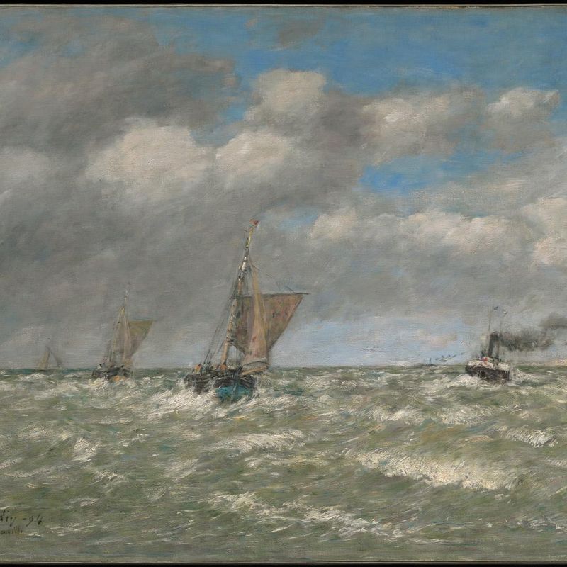 Boats Returning to Port, Trouville