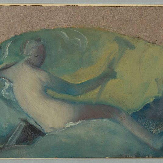 Study for a Tympanum with Reclining Figure