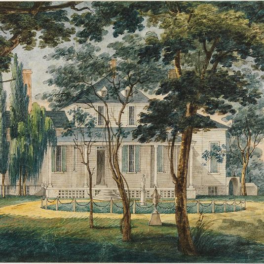 A Country Residence, Possibly General Moreau's Country House at Morrisville, Pennsylvania
