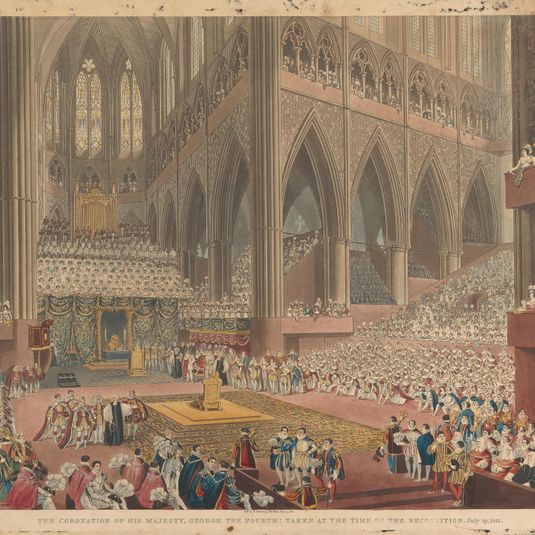 The Coronation of His Majesty, George the Fourth: Taken at the Time of the Recognition. July 19, 1821