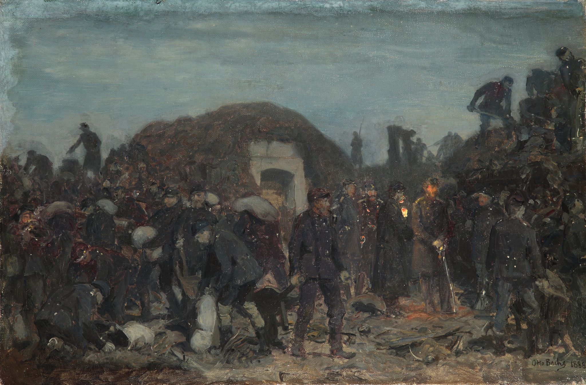 King Christian IX’s visit to Dybbøl Redoubts on the night between 22 and 23 March 1864