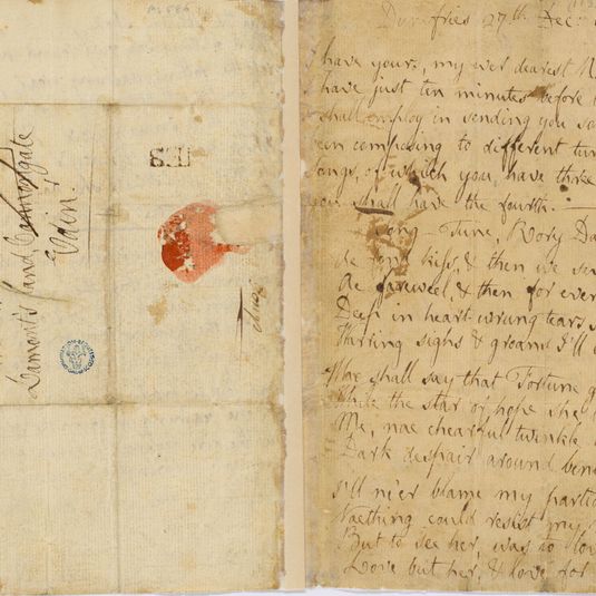 'Ae Fond Kiss' letter by Robert Burns