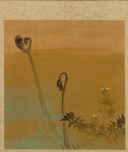 New Ferns from Album of Paintings by the Venerable Zeshin