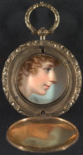 A Lady with Light Brown Hair Worn in Ringlets