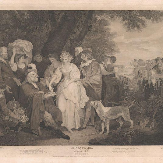 Florizel, Perdita, etc. in the Shepherd's Cot (Shakespeare, Winter's Tale, Act 4, Scene 3)