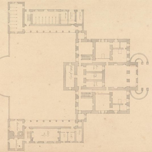 Lowther House, Westmorland: Lower Ground Floor Plan