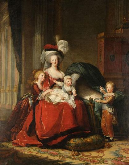 Ritratto di Maria Antonietta e i suoi figli