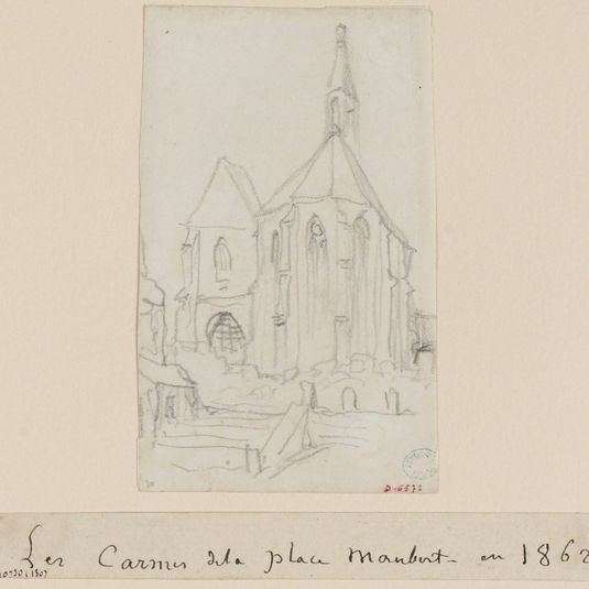 Les Carmes de la place Maubert en 1862.