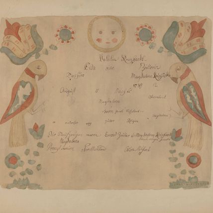 Pa. German Birth Certificate