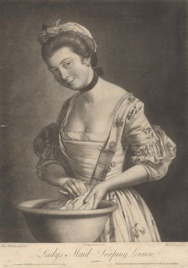 Lady's Maid Soaping Linen