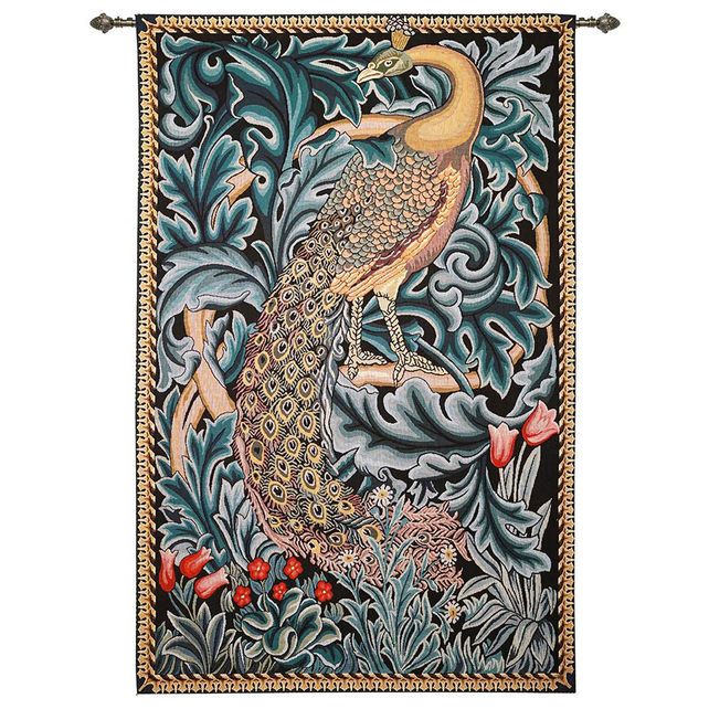 William Morris The Peacock - Wall Hanging 92cm x 139cm (70 rod) Signare Tapestry