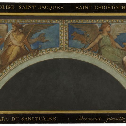 Esquisse pour l'église Saint-Jacques-Saint-Christophe de la Villette : Isaïe et Jérémie