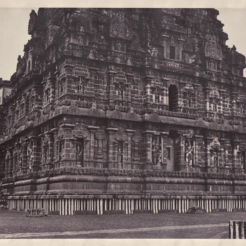 West and South Sides of the Vimana Walls, Great Temple, Thanjavur