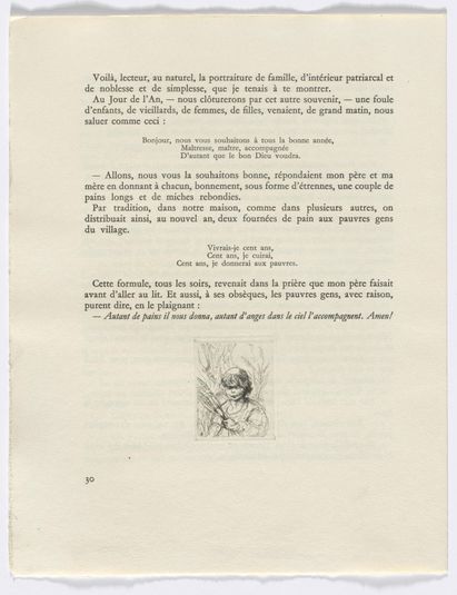 Frédéric Mistral: Mémoires et Recits by Frédéric Mistral: bust of a child (page 30)