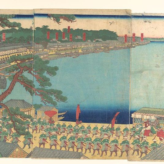 Daimyo's Processions Passing along the Tōkaidō