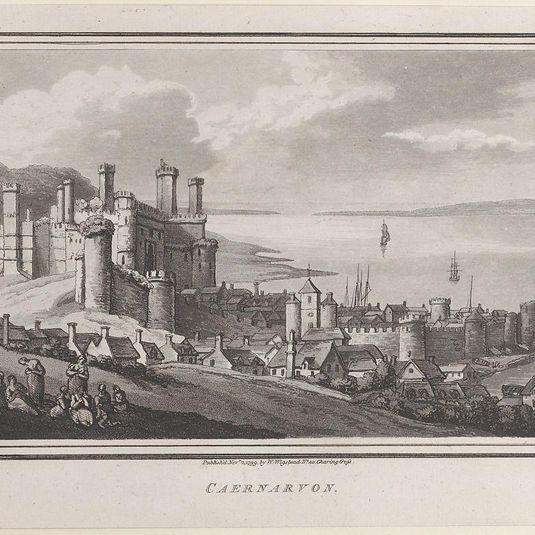 Caernarvon, from "Remarks on a Tour to North and South Wales, in the year 1797"