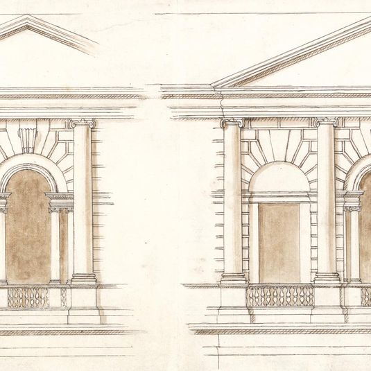 The Treasury, Whitehall, London: Alternate Elevations of the Facade