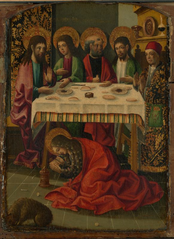 Saint Mary Magdalen Anointing the Feet of Christ