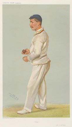 Vanity Fair - Cricket. 'Father'. Mr. C.M. Wells. 10 July 1907