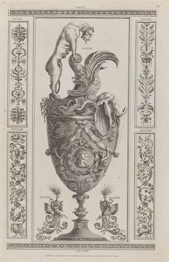 Vases and Ornament, nos. CCCCLX–CCCCLXVIII ("Designs for Various Ornaments," pl. 69)