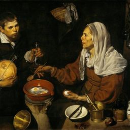 Diego Velázquez, An Old Woman Cooking Eggs, 1618