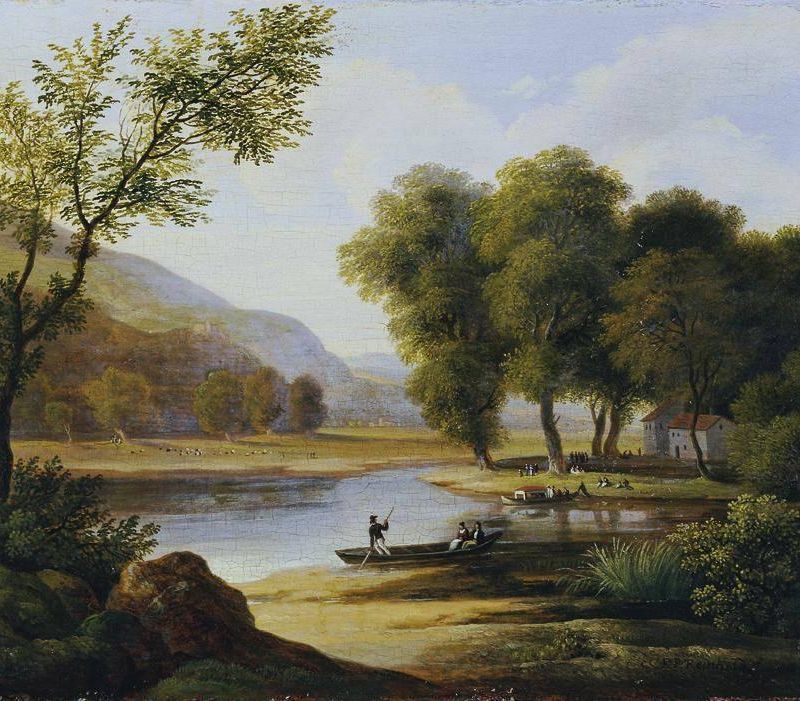 Bargee in a Landscape
