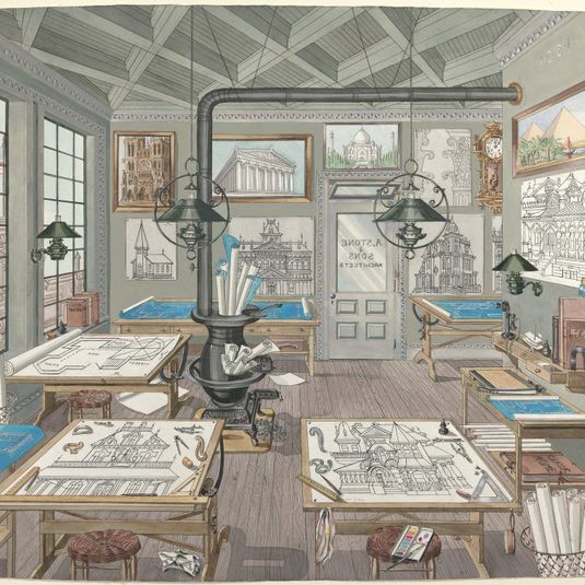 Architect's Drafting Room, 1884