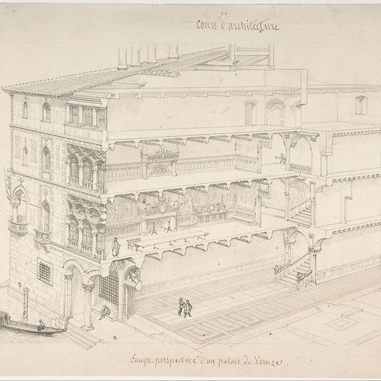 Perspectival Cross-Section of a Venetian Palace