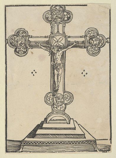 A Silver-Gilt Cross with Christ Crucified, from the Wittenberg Reliquaries