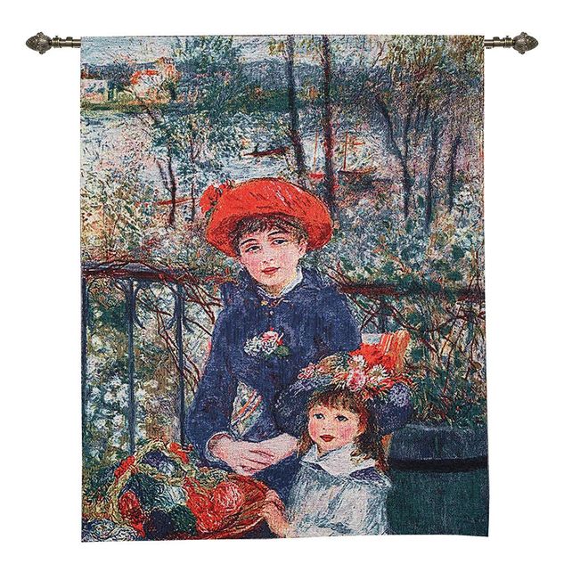 P A Renoir Two Sisters - Wall Hanging 68cm x 88cm (70 rod) Signare Tapestry