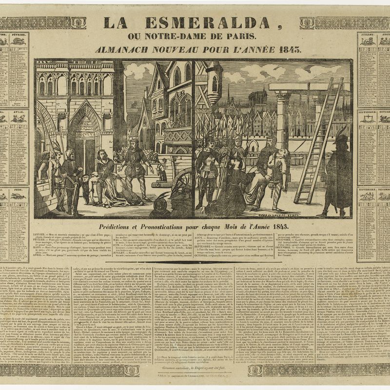 La Esmeralda, ou Notre-Dame de Paris. Almanach nouveau pour l'année 1843