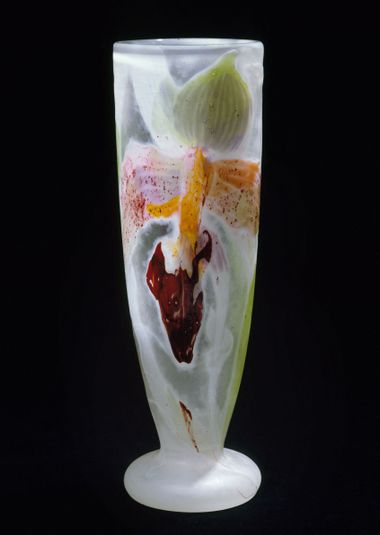 Vase à décor d'orchidée
