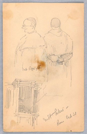 Two Sketches of a Cardinal, and a Confessional