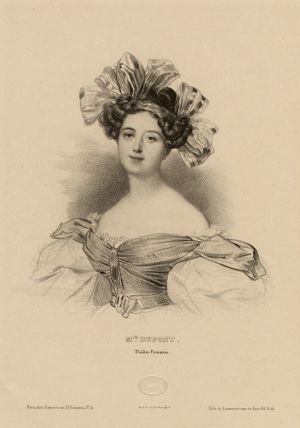 Actrices des principaux Théâtres de Paris : portrait de Mademoiselle Dupont (1794-1864), Théâtre français